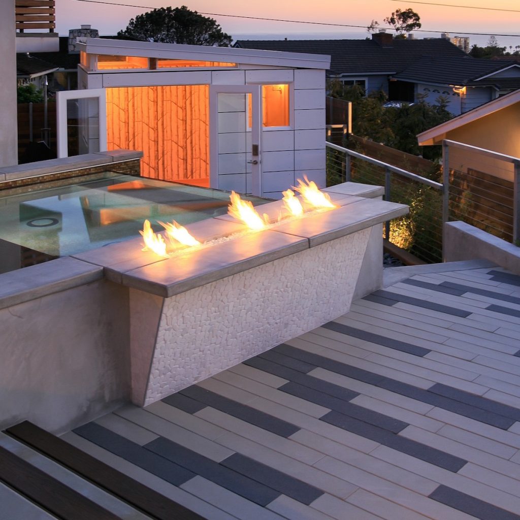 Spa with Fire Feature